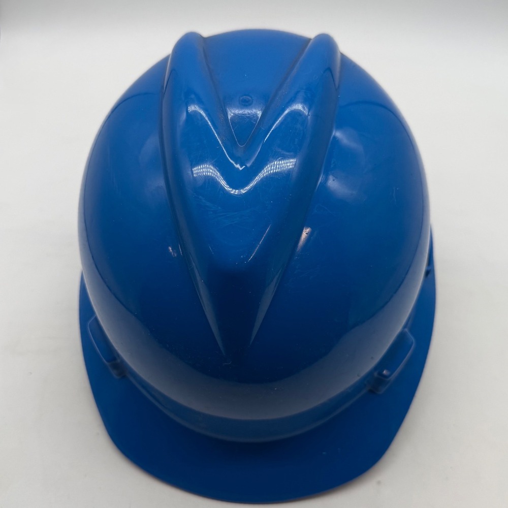 MSA V GARD Hard Hat Blue Adjustable Safety‎ Head Protection large type 1 class E